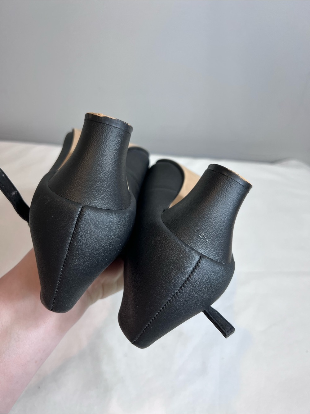 New black leather dance character shoes size 10.5 - Picture 5 of 6